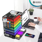 GoldOrcle 8 Tier Paper Letter Tray Organizer - Image 6