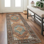 GENIMO 2x10 Runner Rugs for Hallway, Machine Washable Non Slip Vintage Rugs - Image 2