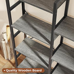 SUPERJARE Triple 6 Tier Bookshelf, Bookcase - Image 5