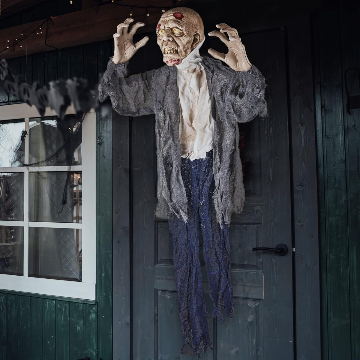 PREXTEX Halloween Hanging Zombie and Groundbreaker Decoration for the Best Ha...