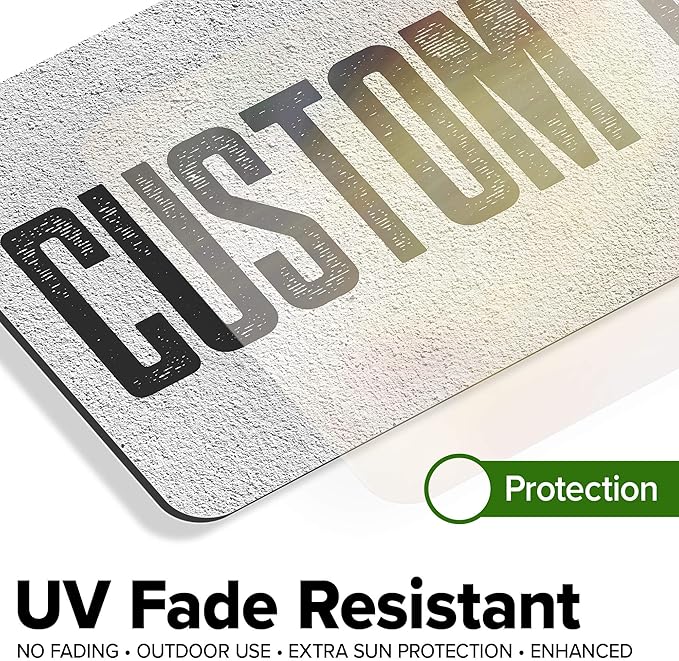 Custom Sign, Custom Street Sign, 11 Font Colors, 13 Font Styles, 4 Hole Options - Image 5