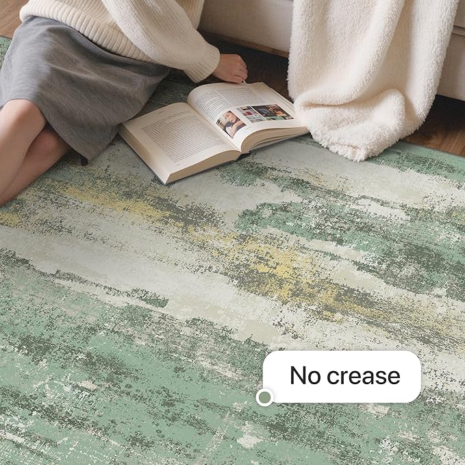 GENIMO No Crease Non Slip 6x9 Area Rugs - Image 6