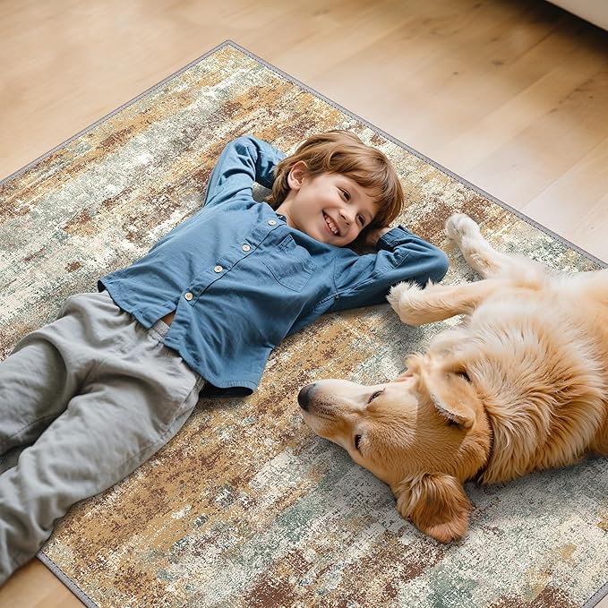 Office Chair Mat for Hardwood Tile Floor, Abstract 36"X 48" Desk Mats for - Image 7