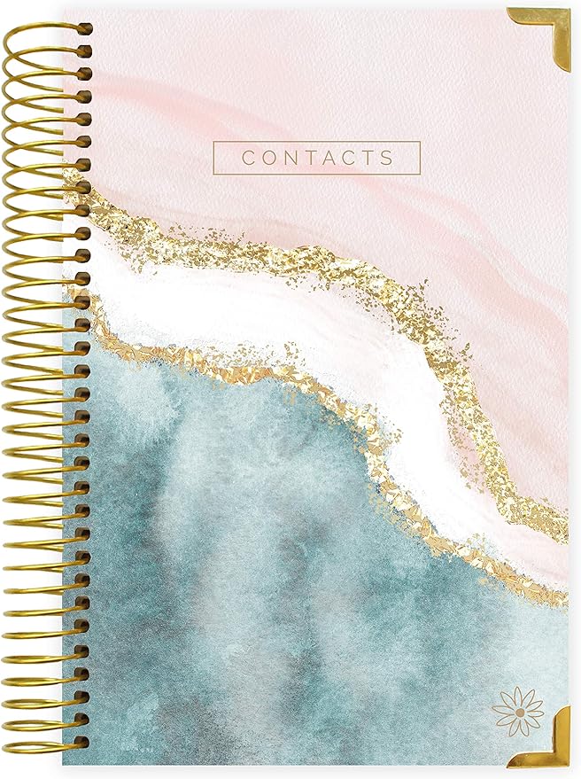 bloom daily planners Hardcover Contacts Address Password Book by bloomdailyplanners
