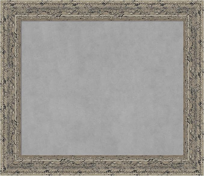 Amanti Art Silver Framed Magnetic Board 25x29 Medium Vision Board by AmantiArt