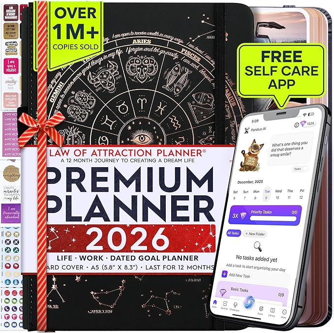 Law of Attraction Planner 2026 Deluxe by FreedomMastery