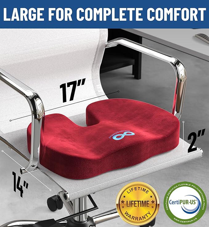 Everlasting Comfort Doctor Recommended Memory Foam Seat Cushion - Image 3