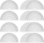100 Pcs 4 Inch Clear Plastic Protractor Bulk Math Protractors Set 180 Degrees by Unknown