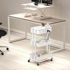 Simple Houseware 3-Tier Heavy Duty Metal Utility Rolling Cart - Image 4