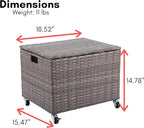 BIRDROCK HOME Rolling File Box - Image 5