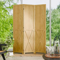 Cozy Castle Wood Room Divider, 3 Panel 66.9 Inch Privacy Screen, Folding Wall by CozyCastle