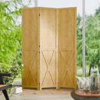 Cozy Castle Wood Room Divider, 3 Panel 66.9 Inch Privacy Screen, Folding Wall by CozyCastle