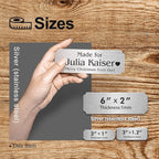 Personalized Name Plates, Stainless Steel Trophy Plates Engraved, Custom Name - Image 4