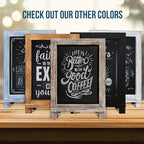 HBCY Creations Rustic Wooden Tabletop Chalkboard - Image 9