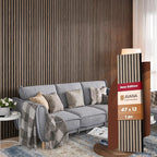 Avana Modern Acoustic Wood Wall Panels – 47.2 X 12.6 Inch Walnut Acoustic by AvanaHome