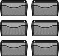 EasyPAG 6 Single Pocket Wall File Organizer, Mesh Hanging File Folder Organizer by EasyPAG