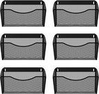 EasyPAG 6 Single Pocket Wall File Organizer, Mesh Hanging File Folder Organizer by EasyPAG