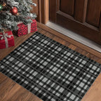 GENIMO Checkered Rug 3x5 Ft Black and White Fine Plaid Outdoor Rug Buffalo - Image 4