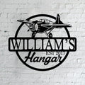 Personalized Metal Airplane Wall Art, Airplane Name Sign, Customized Pilot Name by Unknown