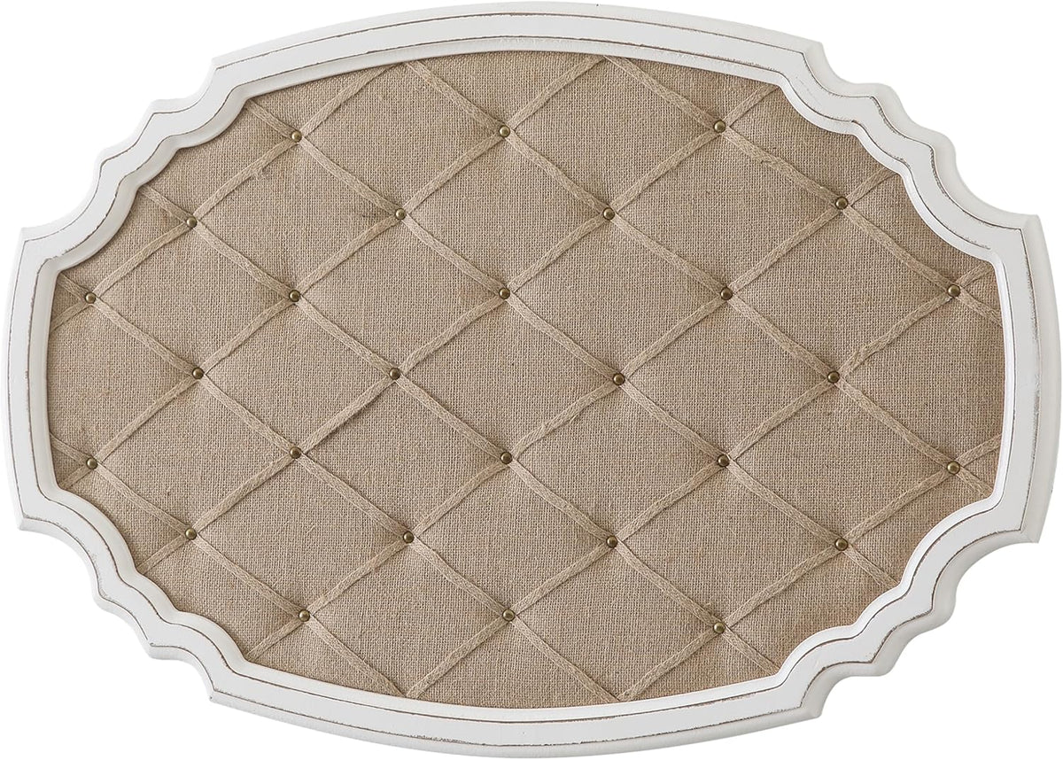 SOFE Large Fabric Bulletin Board with Ribbon, 35 × 24 Inches