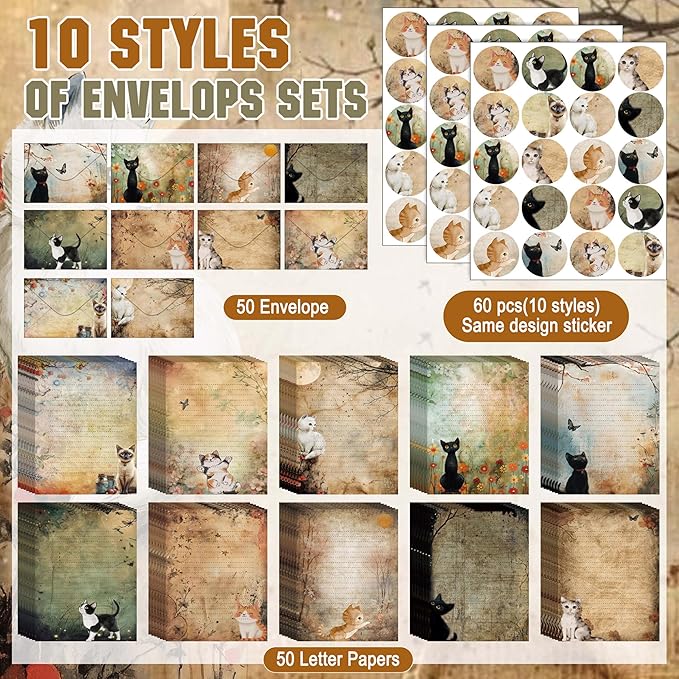 TaoBary 160 Pcs Stationery Paper Set 50 Double Sided Stationery Papers - Image 5