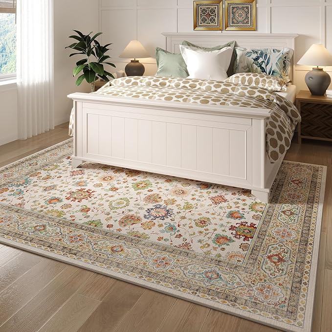 Rugcomf Area Rugs 8x10 for Living Room Clearance, Machine Washable Boho Rug - Image 5