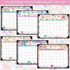 2027 Desk Calendar - Jan 2027 - Dec 2027, 12 Months Large Monthly Desk Calendar 2027, 22" x 17", Desk Pad, Large Ruled Blocks, To-do List & Notes, Best Desk/Wall Calendar for Planning and Organizing