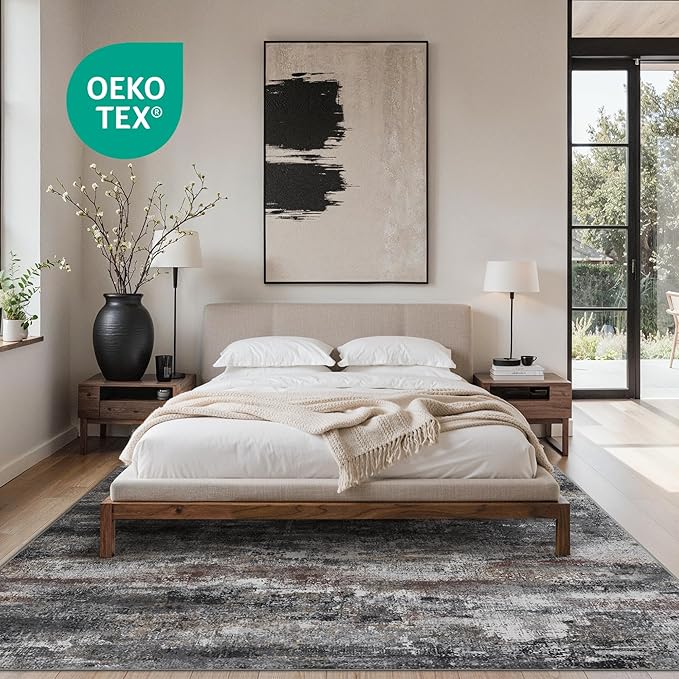GENIMO No Crease Non Slip 8x10 Area Rugs - Image 2
