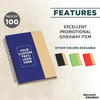 DISCOUNT PROMOS Custom Eco Friendly Spiral Notebooks - Image 2