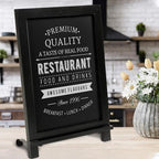 HBCY Creations Rustic Black Wooden Tabletop Chalkboard - Image 6