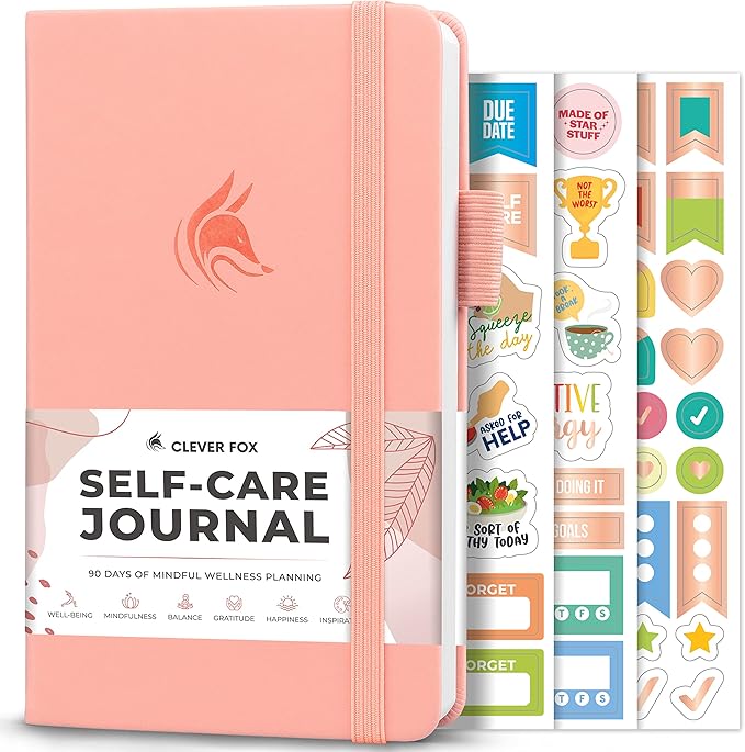 Clever Fox Self-Care Journal Pocket – Daily Reflection Notebook – Mental Health by CleverFox