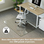 Koonmi Tempered Glass Chair Mat - Image 5