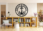 Personalized Nautical Decor, Custom Metal Sign, Anchor Family Name Sign - Image 3