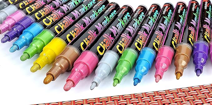 18 Metallic Chalk Markers - Image 4