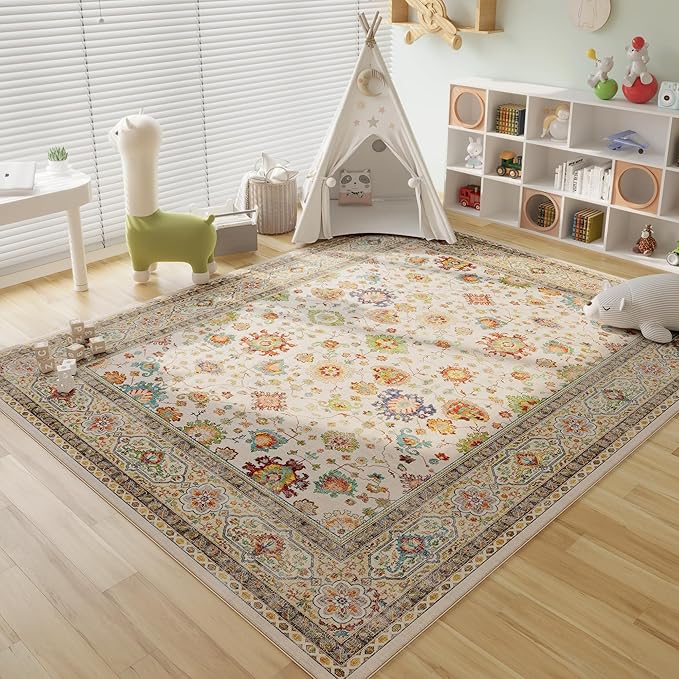 Rugcomf Area Rugs 8x10 for Living Room Clearance, Machine Washable Boho Rug - Image 7