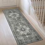 GENIMO 2'6"x8 Runner Rugs for Hallway, Machine Washable Non Slip Vintage Rugs by GENIMO