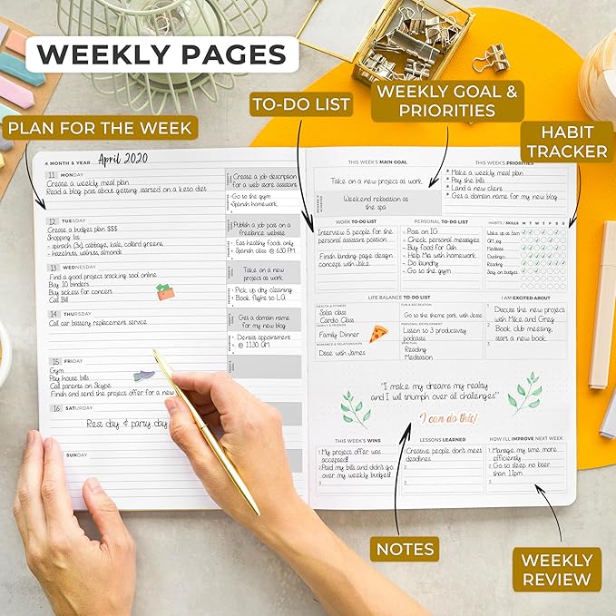 Clever Fox Planner PRO Light – Weekly & Monthly Life Planner to Increase - Image 3