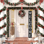 Tall Outdoor Welcome Sign for Front Door, 6ft Black, Rustic Tall Welcome Sign - Image 8