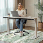 Office Chair Mat for Hardwood Tile Floor, Abstract 48"X 60" Desk Mats for - Image 2