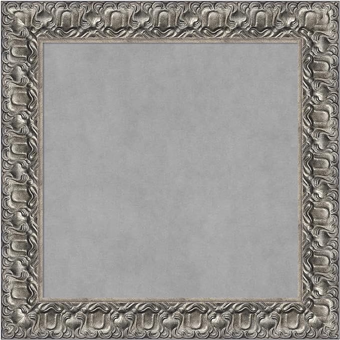 Amanti Art Silver Framed Magnetic Board 26x26 Medium Vision Board by AmantiArt