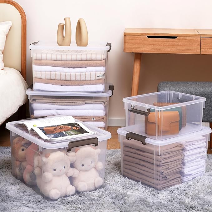 Citylife 17 QT Plastic Storage Bins - Image 2