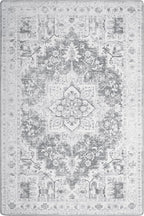 GENIMO 8x10 Area Rugs for Living Room, Machine Washable Vintage Non Slip Rugs - Image 6