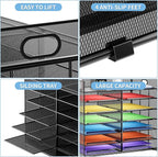 Marbrasse Desktop Literature Organizer, Mesh Paper Organizer, Desk Organizers - Image 3