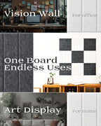 Felt Bulletin Board Wall Tiles, Modular Acoustic Panels - Image 4