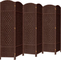 DURASPACE 6 Panel Room Divider, 6ft Tall Folding Privacy Screen, 19.5" Wide