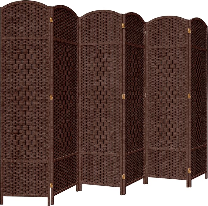 DURASPACE 6 Panel Room Divider, 6ft Tall Folding Privacy Screen, 19.5" Wide by DURASPACE