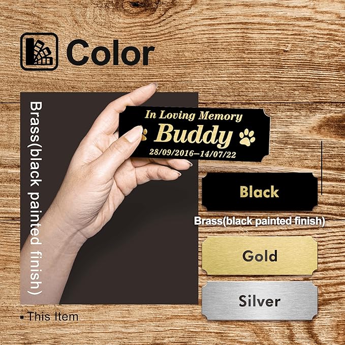 Personalized Name Plates, Trophy Plates Engraved, Custom Name Plate - Image 3