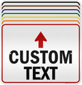 Custom Arrow Directional Sign, 18x24 Inches, 3M EGP Reflective, Rust Free .080