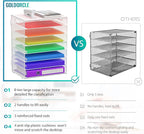 8 Tier Paper Letter Tray Organizer - Image 3