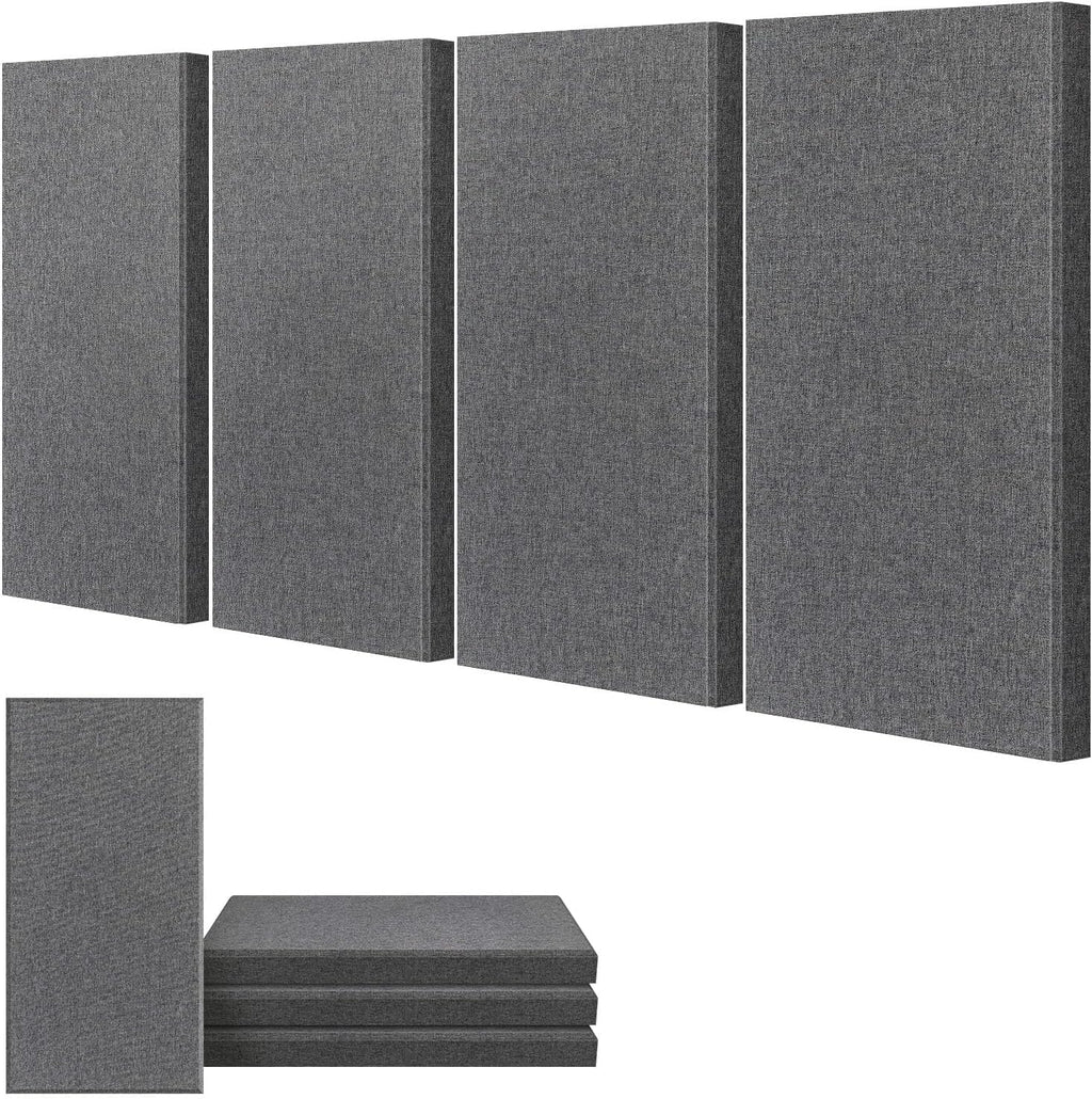 UMIACOUSTICS 4 PCS Acoustic Panels, 2“ Thick 23.6" x 11.8" Fiberglass Sound